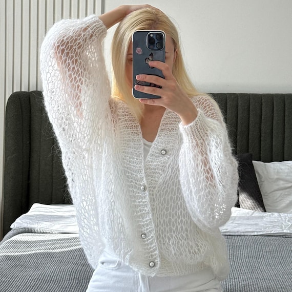Ready to Ship Oversized Mohair Fluffy Dreamy Ethereal Airy Soft