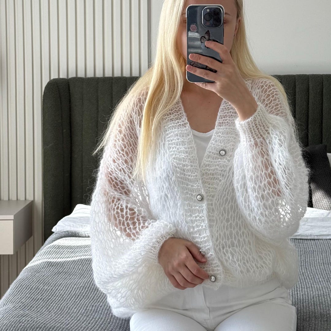 トップス UNUSED Mohair knit cardigan /Off White il_1080xN.7177576932_rvni.jpg