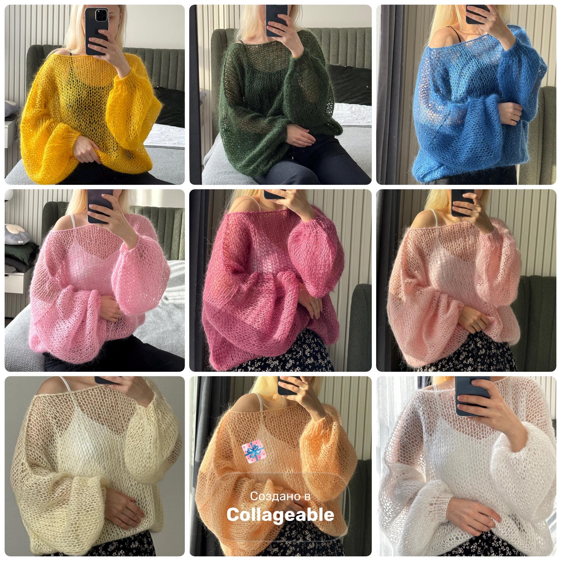 トップス Yumin Ha Techno Mohair Sweater トップス Yumin Ha Techno Mohair Sweater il_fullxfull