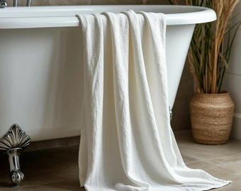 Natural Flax Towels. Stonewashed Hand / Face / Body Towels. SPA Towel.