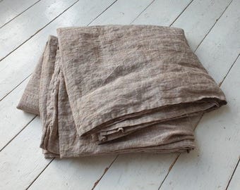 Organic Linen Flat Sheet: European Flax, Custom Size Bedding