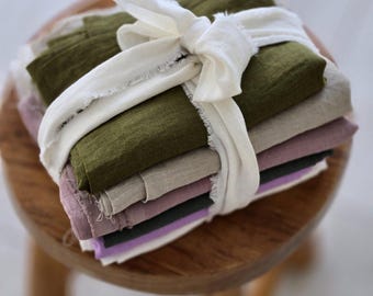 Fabric Scraps - 2.2lb linen Remnants - Colored offcuts - Zero-waste  bundle - Pieces of fabric