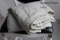 Organic Linen Flat Sheet: European Flax, Shabby Chic Bedding