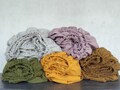 Organic Linen Fitted Sheet: Deep Pocket, European Flax