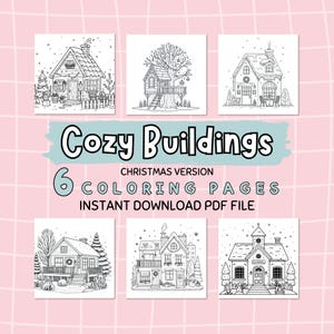 Christmas Coloring Pages | Winter Coloring Book | Printable Coloring Pages | Coloring Sheets For Kids | Relaxing Adult Coloring Pages