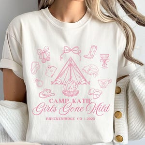 Camp Bachelorette Shirts | Custom Girls Gone Mild Bachelorette T-shirt, Spa Bachelorette, luxury merch slumber party bach, Bridesmaids gifts