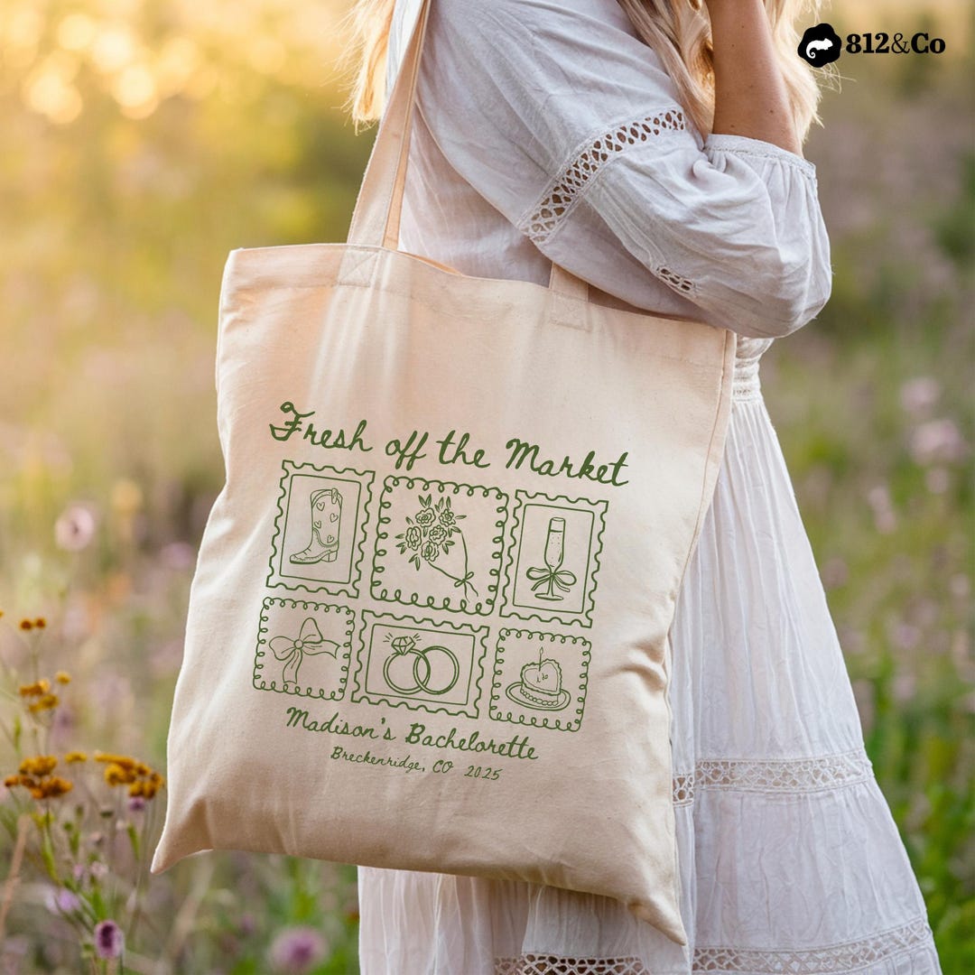 Fresh off the Market Tote | Farmer's Market Bachelorette Tote Bags ...