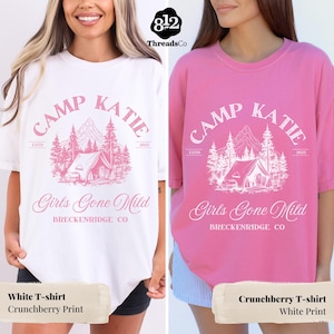 Girls Gone Mild Bachelorette Shirts | Custom Camp Bachelorette T-shirt, Outdoor Bachelorette Shirts, Bach Bridesmaids gifts, spa bachlorette