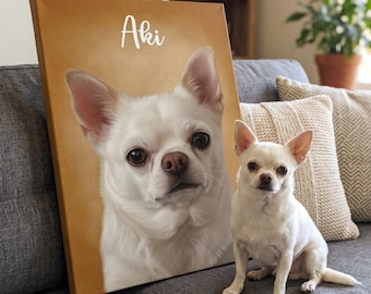 Custom Pet Portrait | Personalized Pet Gift | Minimalistic Pawtrait