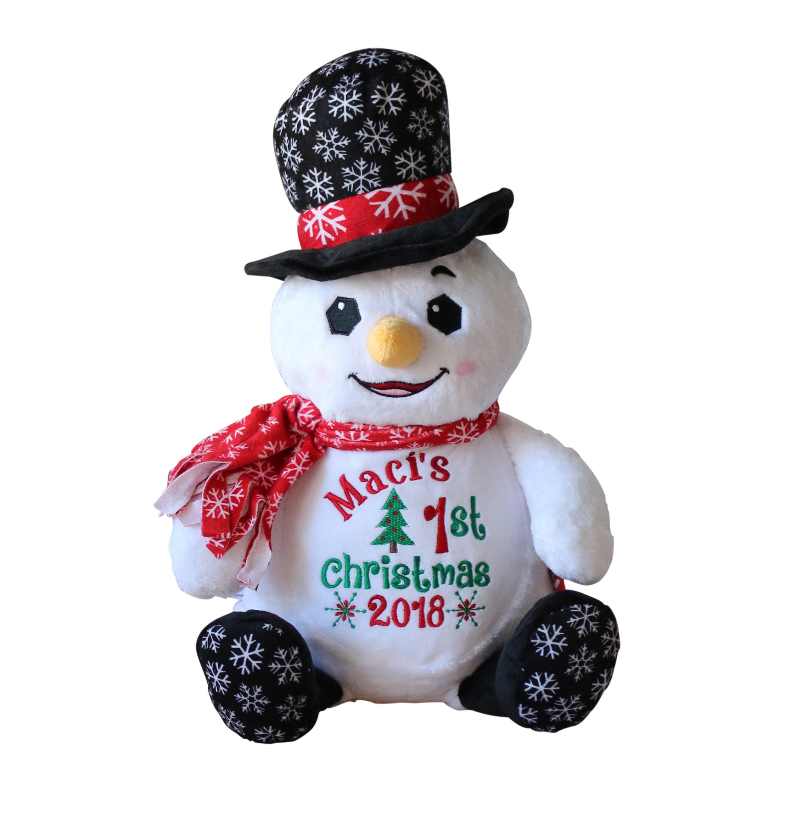 Personalized Baby's First Christmas Gift Soft Plush Etsy