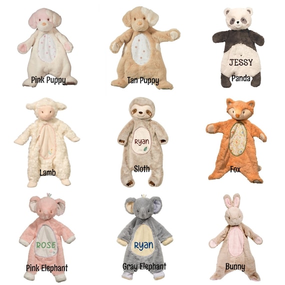 Personalized Lovey, Personalized Blanket for Baby, Baby Shower Gift, Monogrammed Lovie, Sloth Sshlumpie