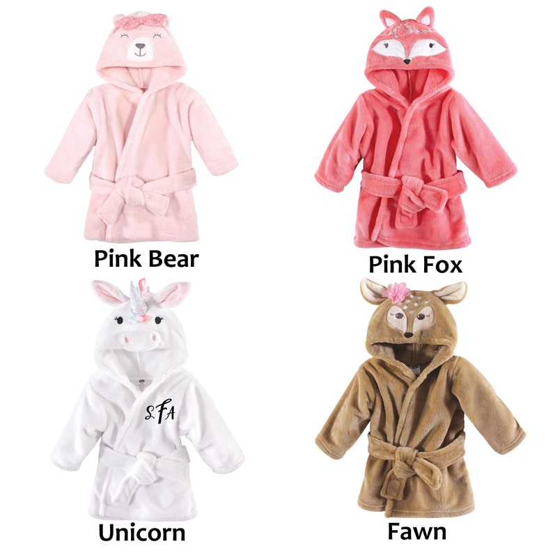 Personalized Baby Bathrobe Infant Bathrobe Baby Name Bath Etsy