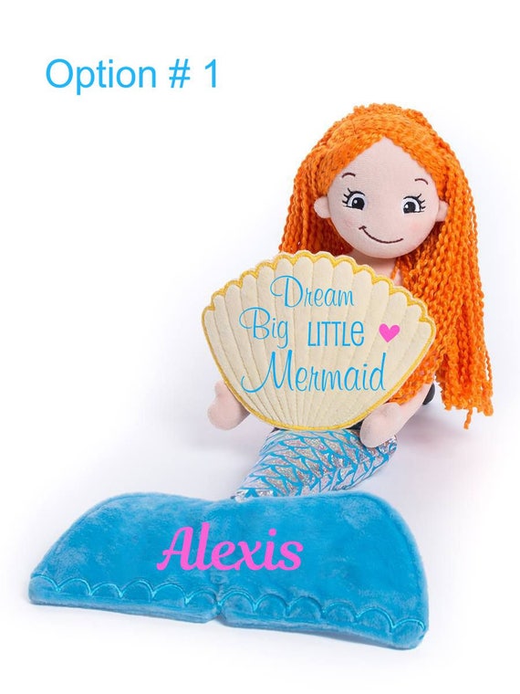 personalized mermaid doll