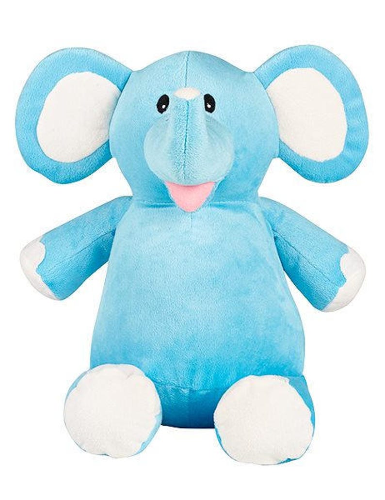 Personalized Stuffed Animal Elephant Elephant Cubby Baby Etsy