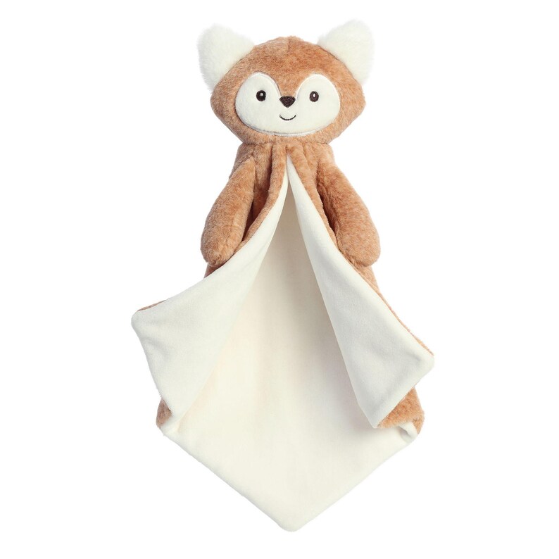 Manta de apego personalizada para bebé, con bordado de animalitos, regalo para baby shower. New Fox