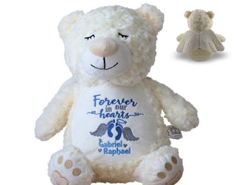 Memory Bear, Custom Teddy Bear, Angel Bear, Keepsake Personalized Custom, Child and Infant Sympathy Gift