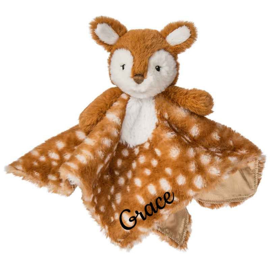 Deer Lovey Lovey Blanket Baby Girl Deer Blanket Deer Etsy