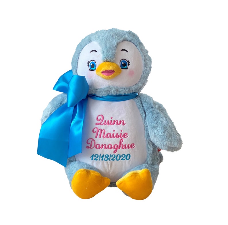 personalized stuffed penguin