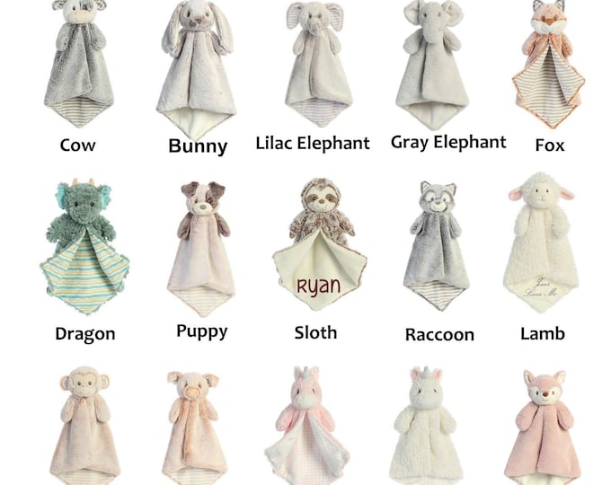 Personalized Lovey Baby Blanket Personalized Blanket for Etsy