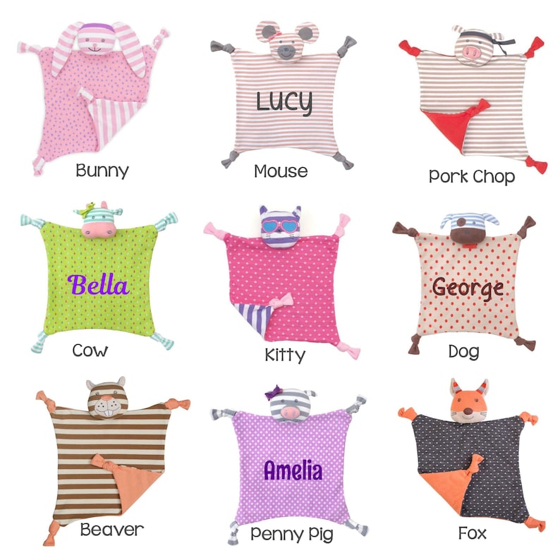 Organic Lovey Baby Lovey Lovie Blanket Security Blanket Etsy