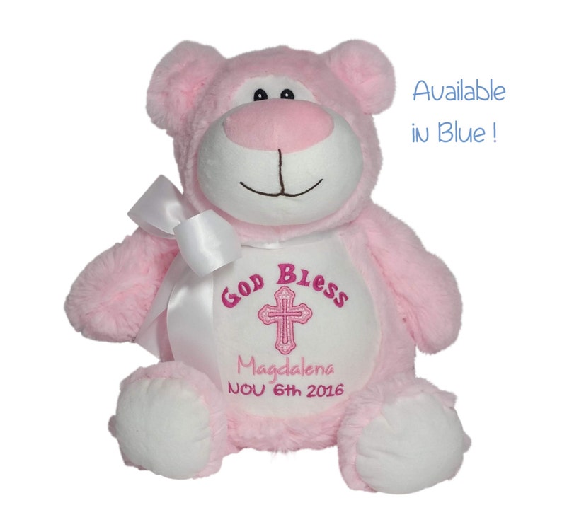 Personalized Baby Gift New Baby Birth Announcement Stuffed Bear Animal Keepsake Toy