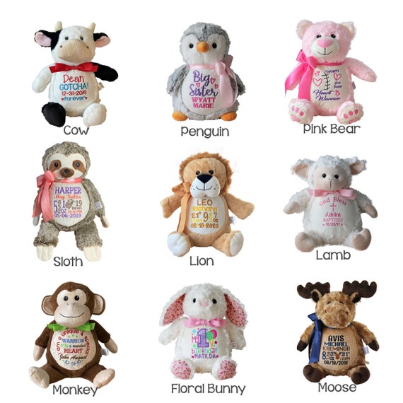 Birth Announcement Plush Personalized Gift