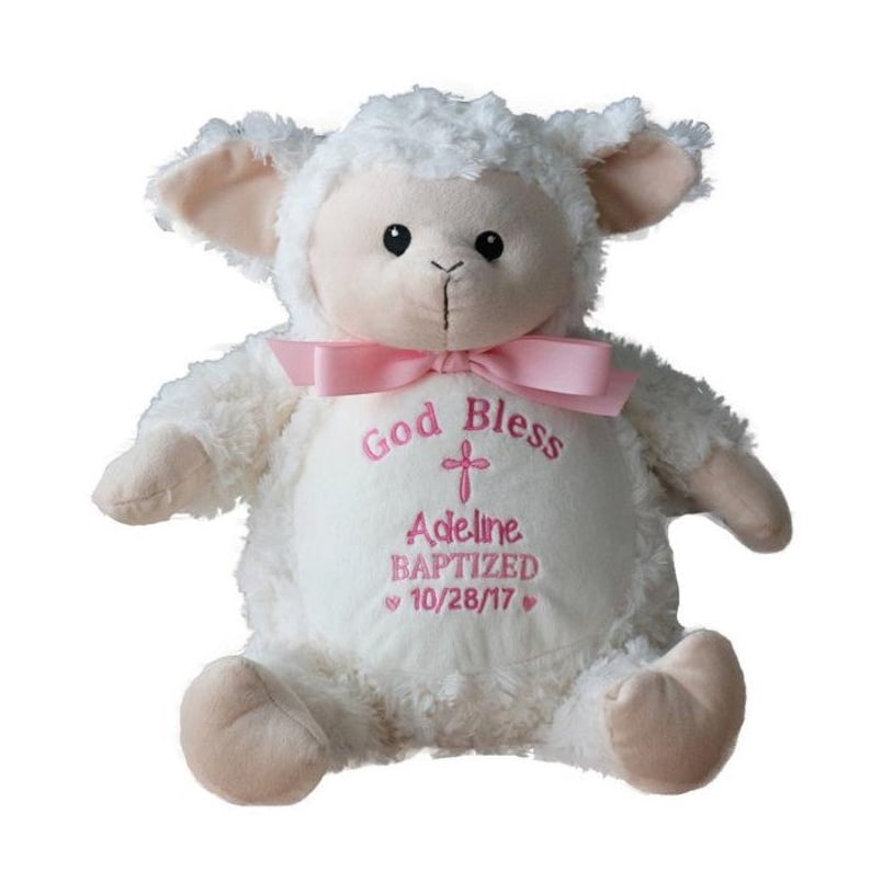 Christian Baby Gift Girl Christening Baptism Gift Lamb Etsy