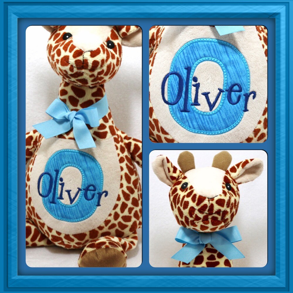 Personalized Baby Gift Giraffe Stuffed Toy New Baby Etsy