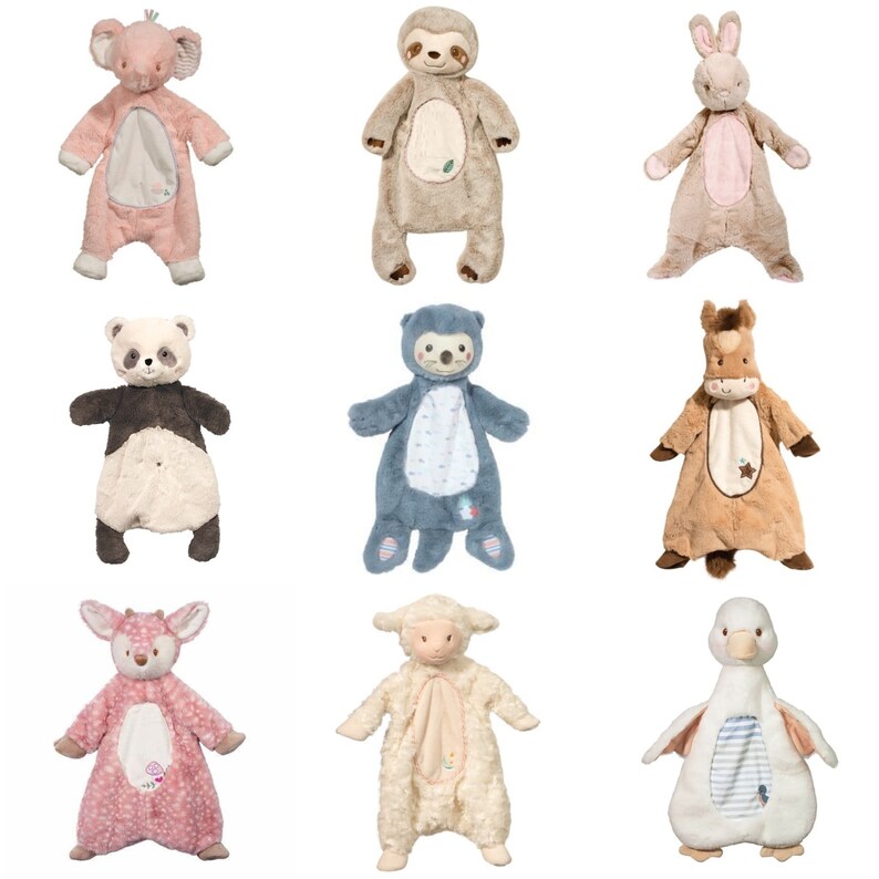 Personalized Lovey, Personalized Blanket for Baby, Baby Shower Gift, Monogrammed Lovie, Sloth Sshlumpie Bunny