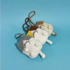 Gehäkelte Katzentasche | Geldbörse | Taschenaccessoire