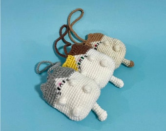 Crochet Cat Pouch | Wallet | Bag Accessory
