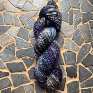 2:00 AM - DK Weight Hand Dyed Extra Soft Superwash Merino Wool Yarn