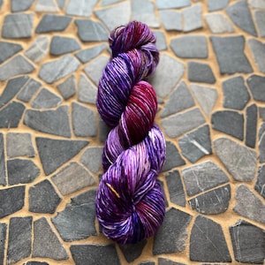 Purple Mood - DK Weight Hand Dyed Extra Soft Superwash Merino Wool Yarn