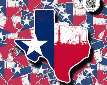 Sticker Texas olieveld