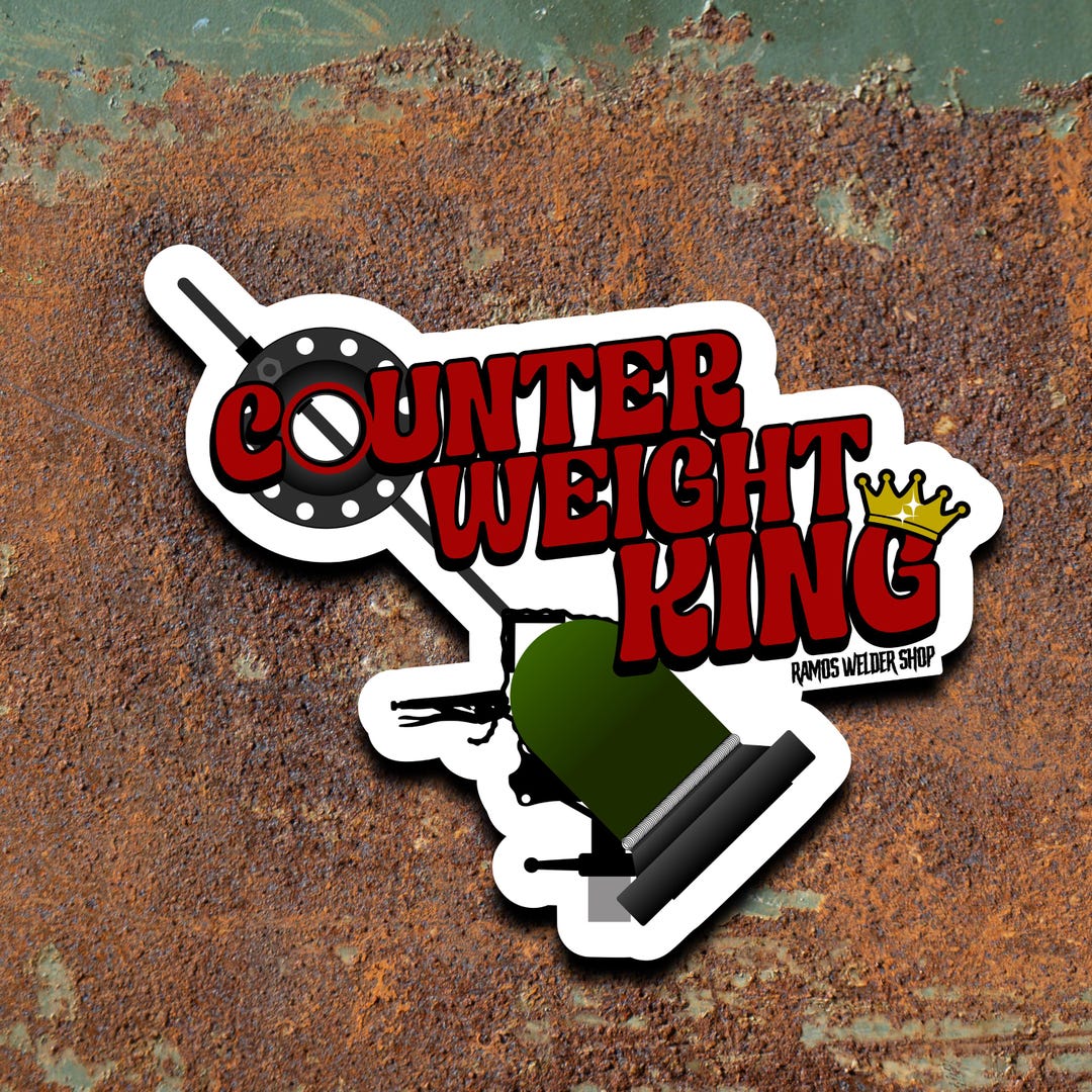 Counter Weight King Welding Sticker/decal - Etsy