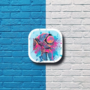 Colorful Downhill Welding Sticker