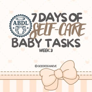 Tydzień 3 programu ABDL; 7 dni dbania o siebie: rytuały z ciepłą szmatką, słoiczek uspokajający, napoje nawadniające, wersja cyfrowa do pobrania
