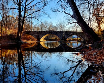 PONTE IN AUTUNNO: Download digitale / Foto stock / Verticale / Foto stampabile / Foto naturalistica / Arte murale digitale / Download immediato / Autunno