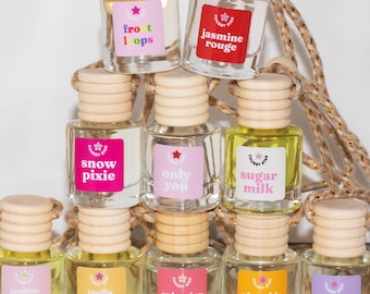 Scented Car Freshener Hanging Car Freshener Diffusers New Car Gift Hanging Car Diffuser Car Accessories Long Lasting Car Freshies Scents
