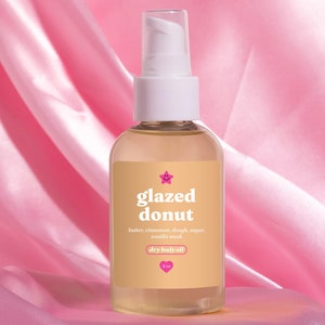 Glazed Donut Scented Body Oil | Sweet Bakery Scented Dry Body Oil For Moisturized Skin, Luxurious Body Care, Self Care Routine Skincare
