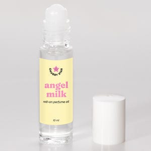 Angel Milk Perfume Oil | Scented Rollerball For Long Lasting Scent, Luxury Self Care Perfume Scent - Lemon, Coconut Milk, Vanilla Scent