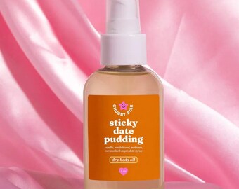 Sticky Dates Pudding Body Oil | Scented Dry Body Oil For Moisturized Skin, Luxurious Body Care, Self Care Gift