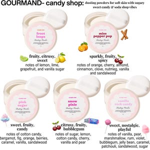 Scented Dusting Powders - Talc Free Body Powder for Self Care and Hygiene - Spa Gift - Scented Beauty Routine image 5