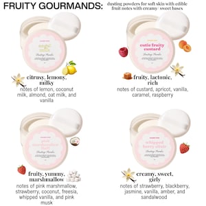 Scented Dusting Powders - Talc Free Body Powder for Self Care and Hygiene - Spa Gift - Scented Beauty Routine image 6
