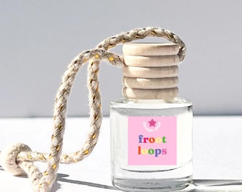Fruit Loops Scented Car Air Freshener: Sweet Cereal Car Diffuser