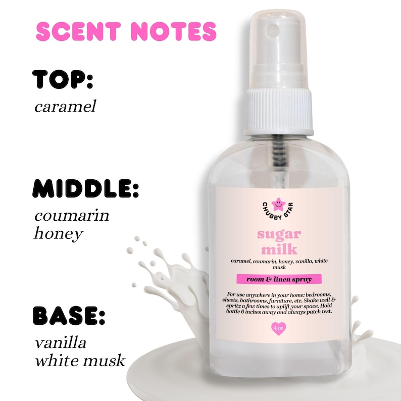 SHOPCHUBBYSTAR Sugar Milk Room and Linen Spray - Thumbnail 3