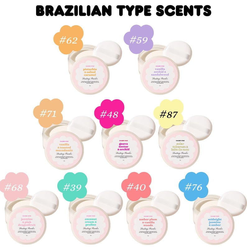 Scented Dusting Powders - Talc Free Body Powder for Self Care and Hygiene - Spa Gift - Scented Beauty Routine image 9