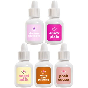 Body Oil Sample Set - 5 Scented Body Oil Minis Trial Pack, Dry Oil All Skin Types, Moisturizing Body Care, Travel Skincare