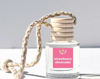 Strawberry Shortcake Car Freshener Scented Car Diffuser Hanging Freshener New Car Gift Car Accessory Decor Scented Car Freshies