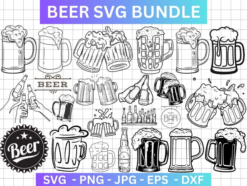 Beer SVG Bundle, Craft Beer Clipart, Quotes (digital Files) - Etsy
